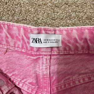 Hot pink Zara jean shorts